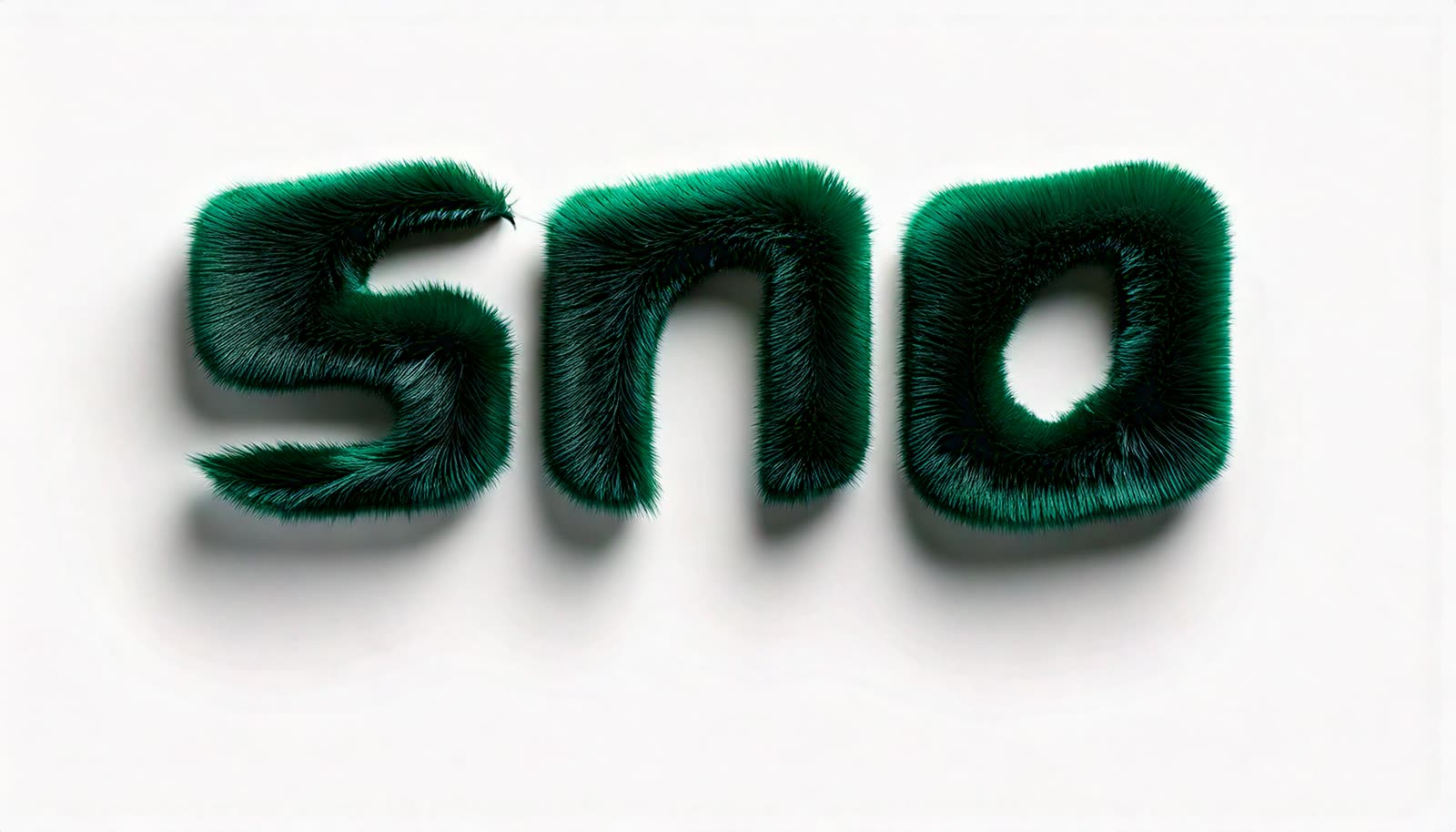 SNO — emerald fur typography