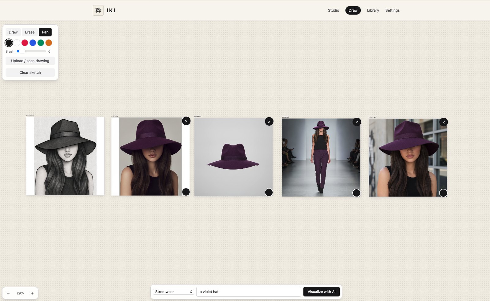 IKI studio interface